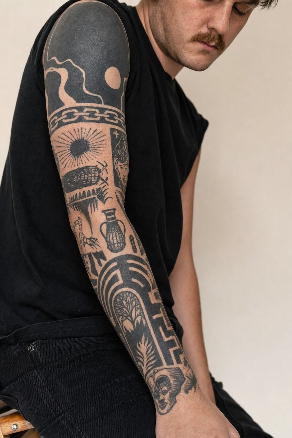 How I price a full blackwork sleeve against patchwork pieces