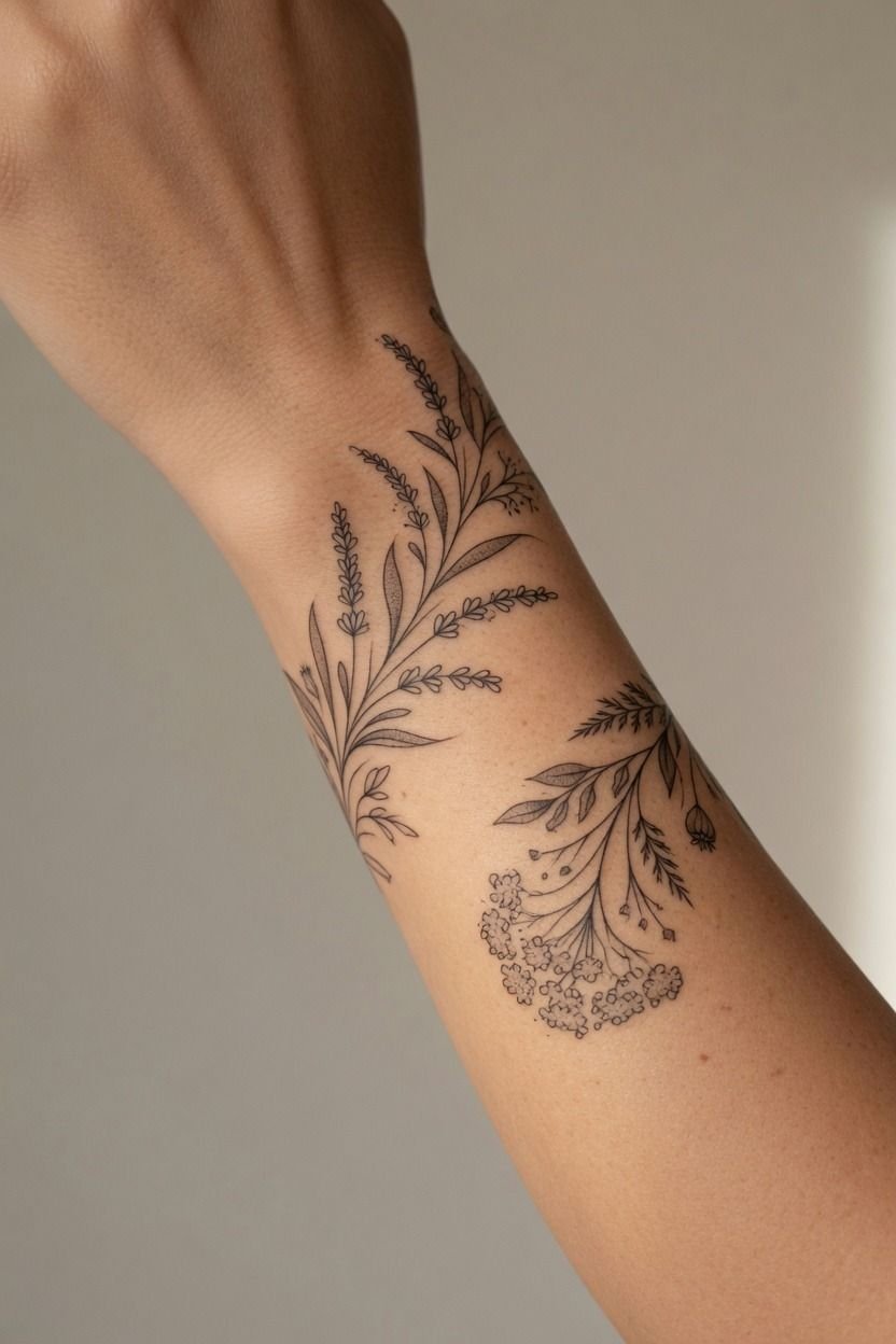 Keeping Botanical Details Clear On Narrow Skin