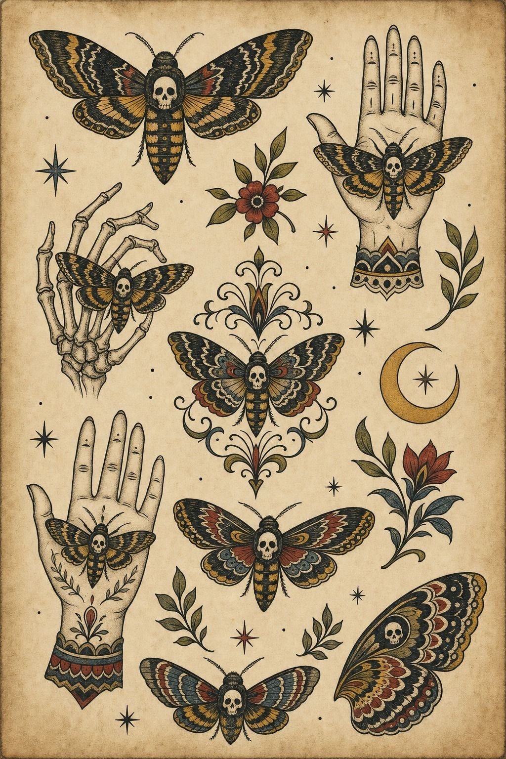 What Should You Know Before A Hand Deathhead Moth Tattoo?