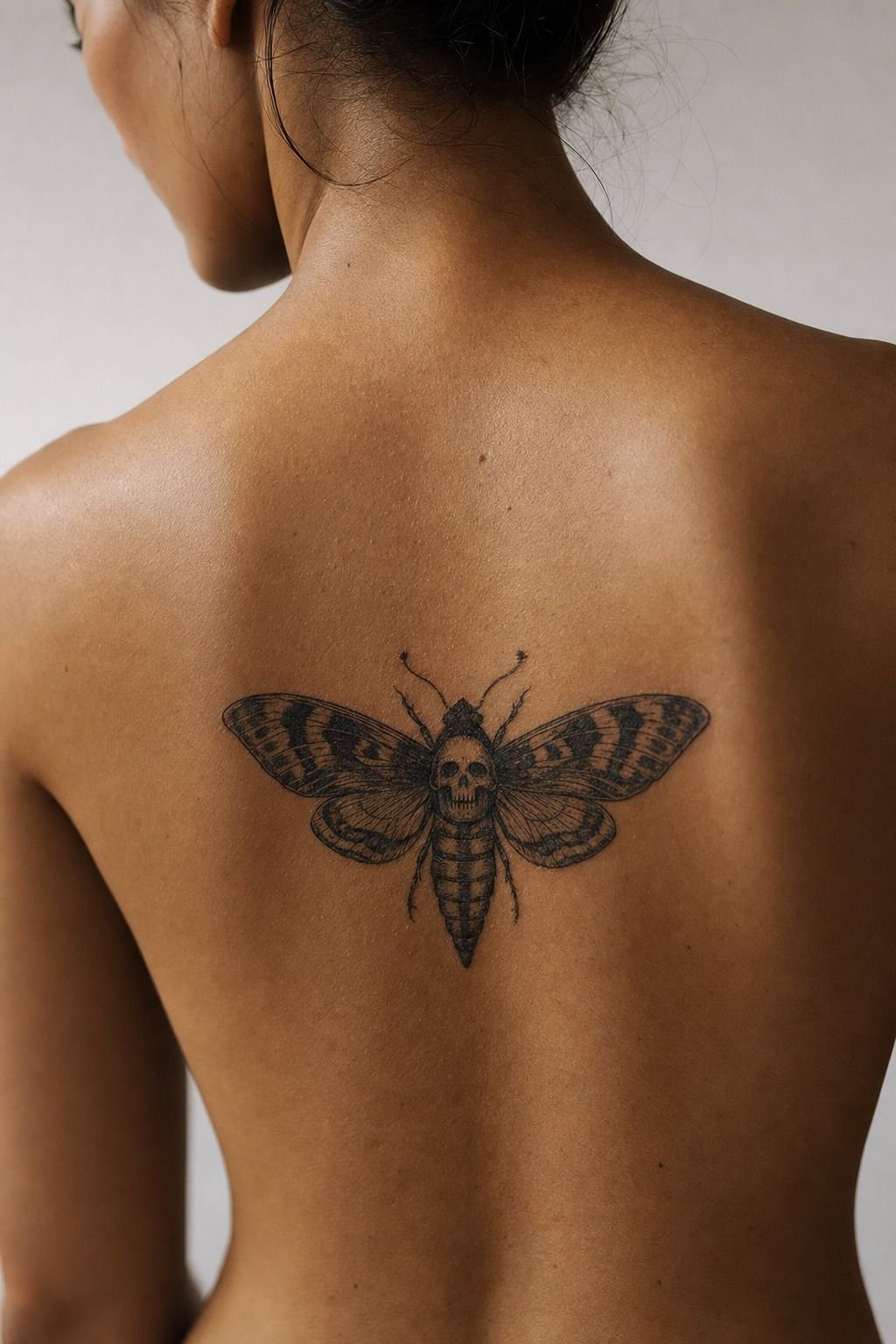Keep Deathhead Moth Tattoo Skull Readable