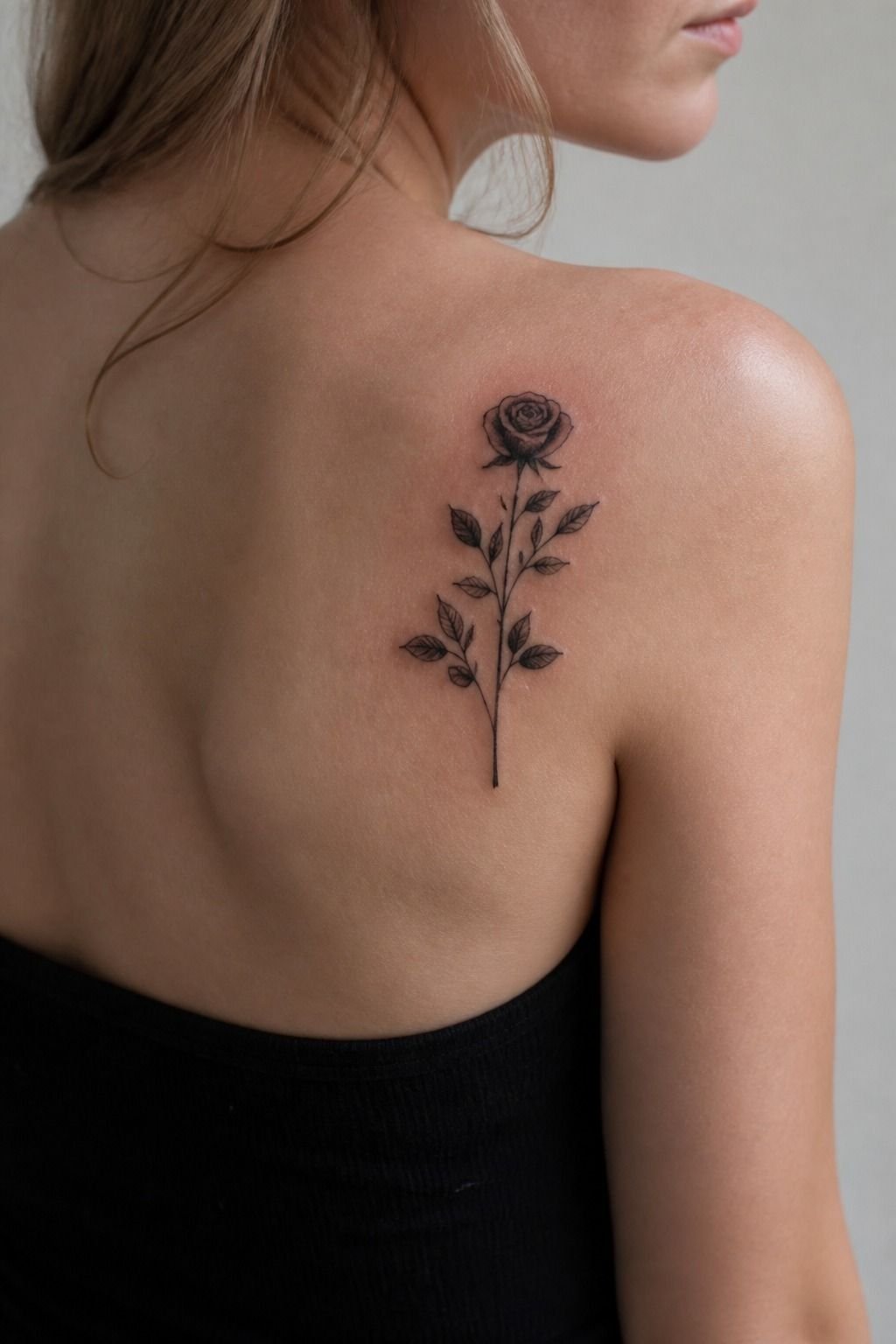 I Chose the Rose’s Solid Black Silhouette