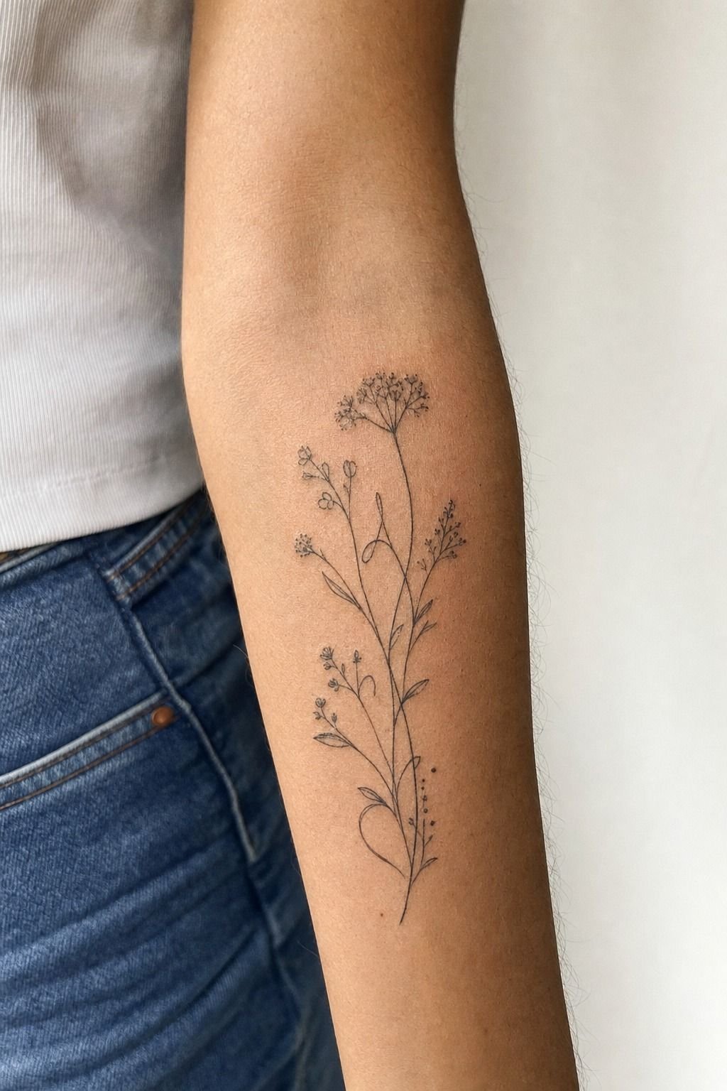 I Hid a Family Initial Inside Wildflower Stems
