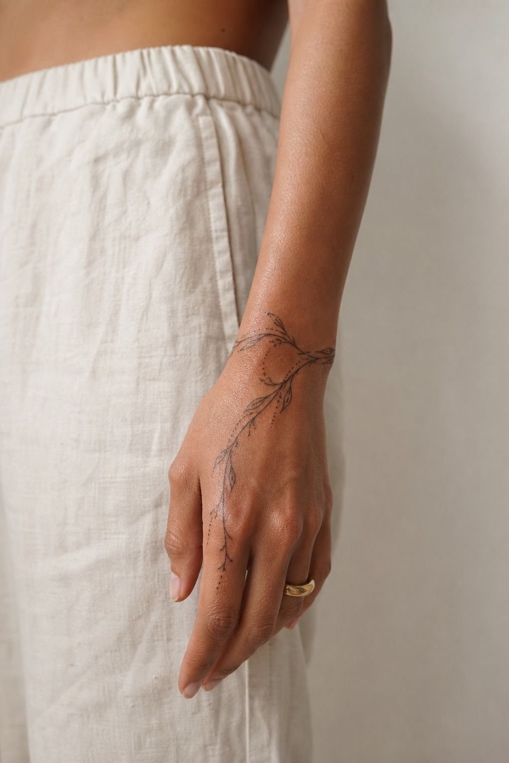 Place Small Hand Tattoos Away From High-Friction Areas