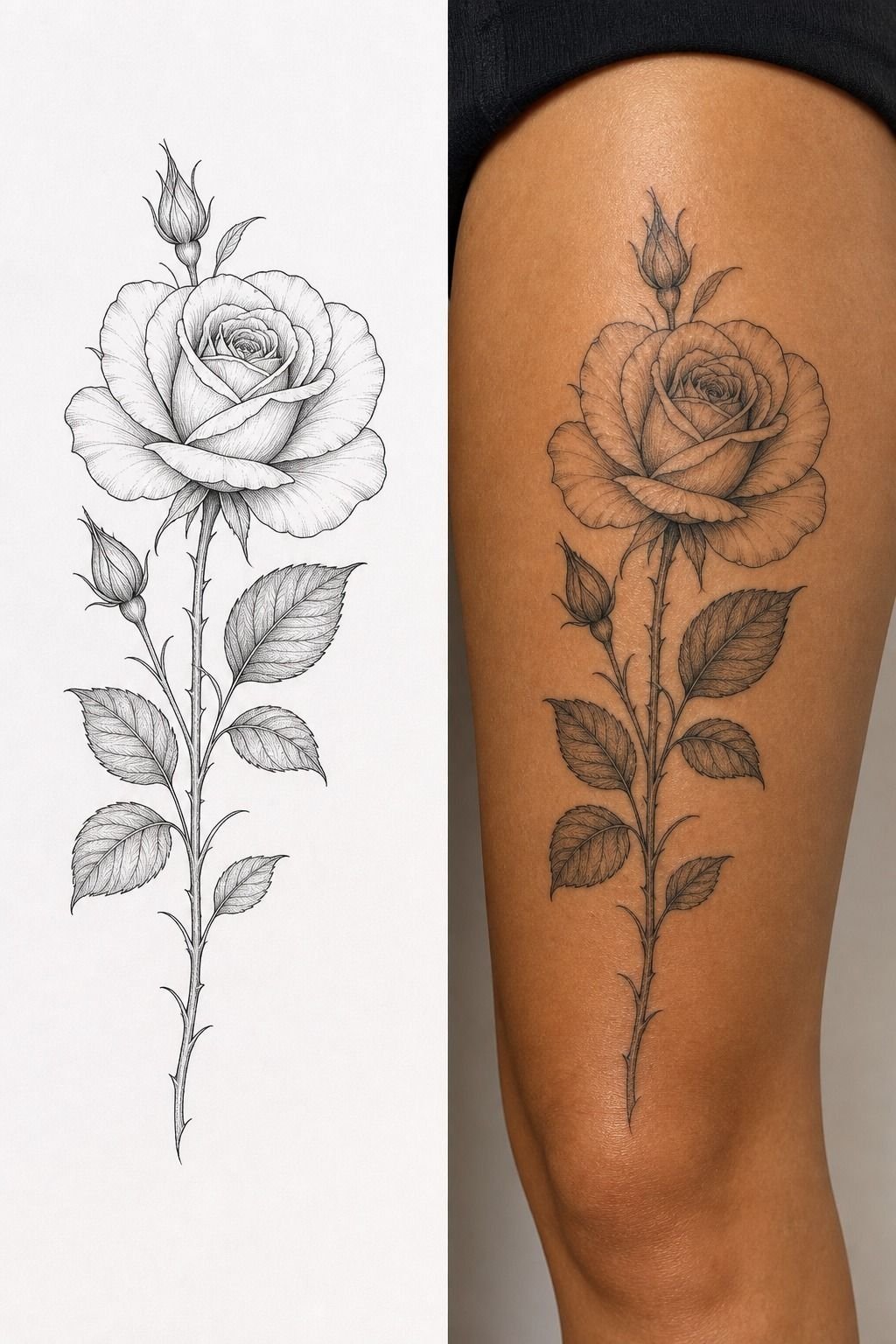 I Approved a Black and Gray Rose Draft