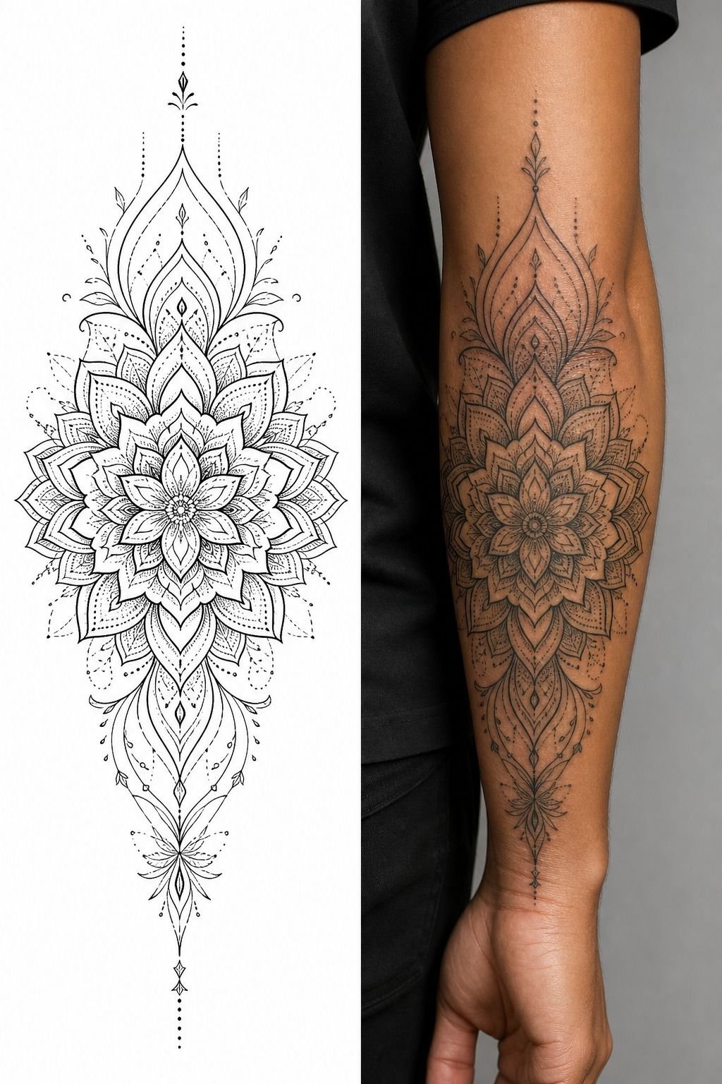 Plan a mandala sleeve focal point