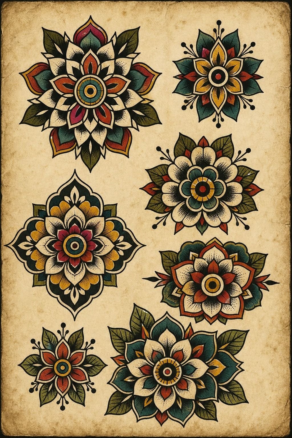 Keep repeated petals clean and readable