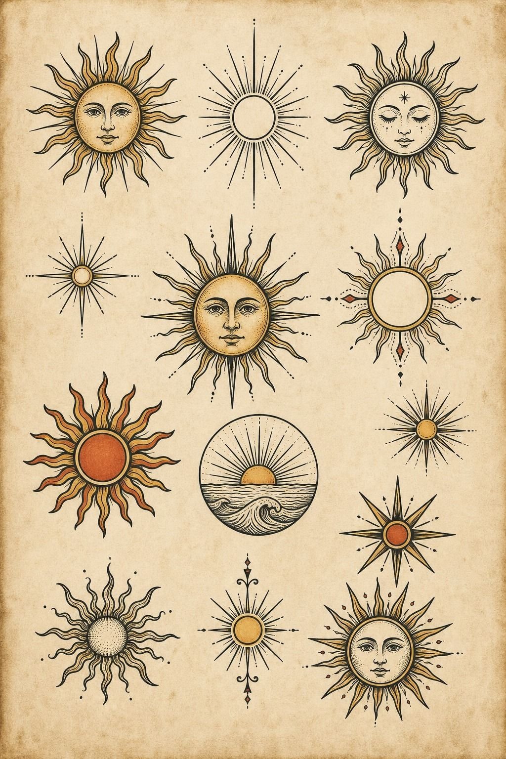I Compared Sun Tattoo Designs Carefully