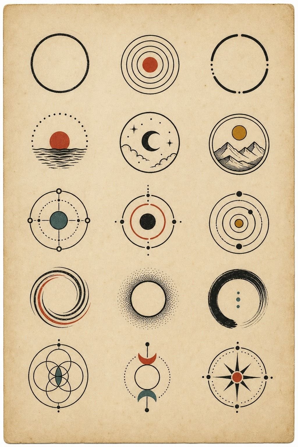 Choose a Minimalist Circle Tattoo for the Inner Forearm