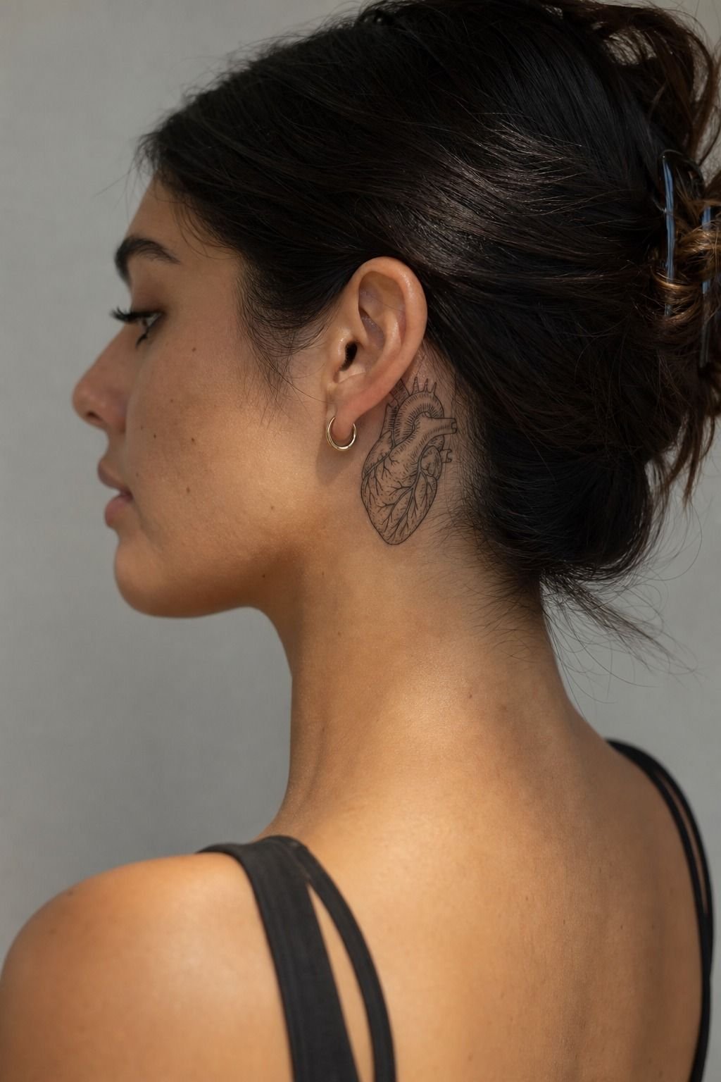 Matching Human Heart Tattoos For Partners