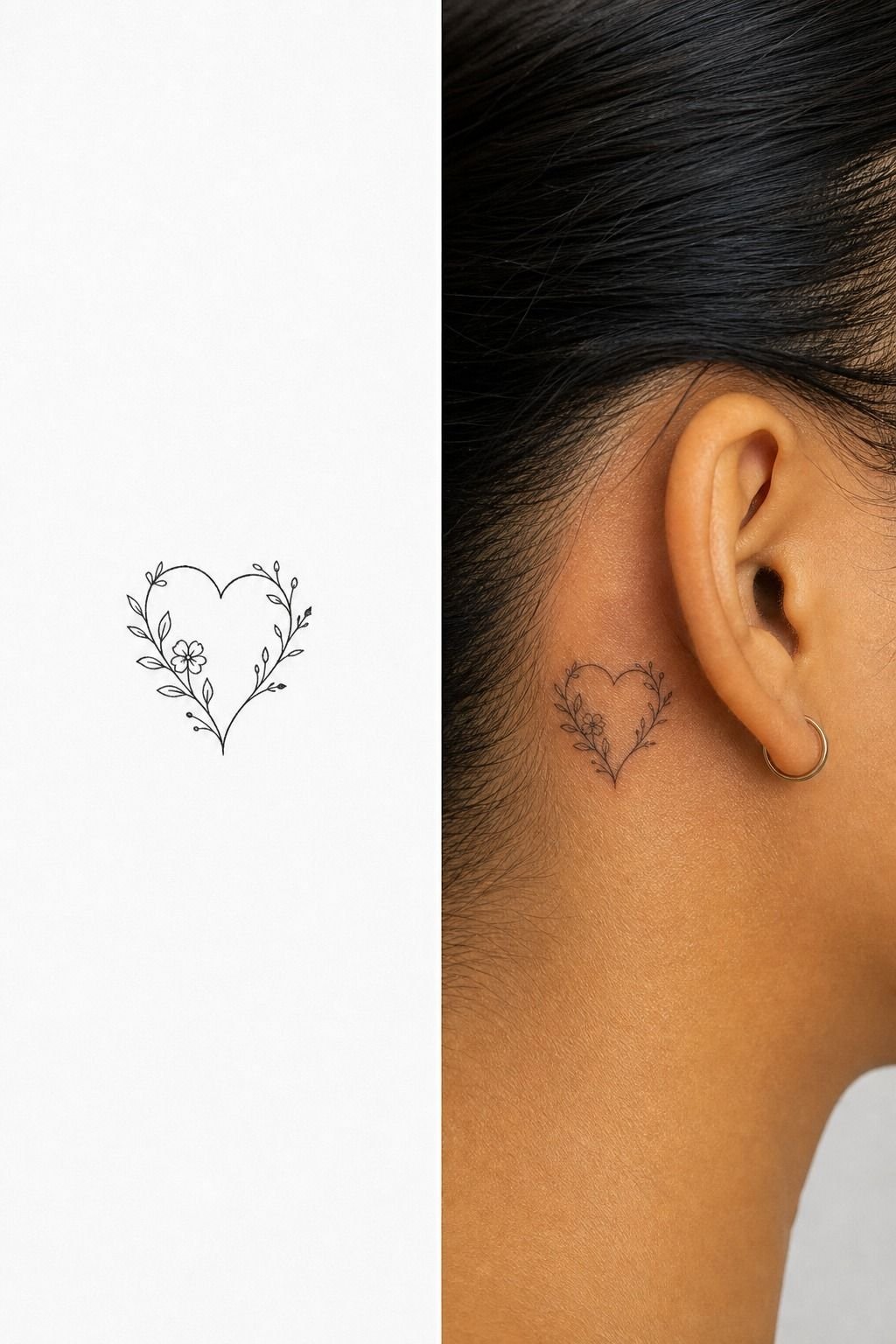 Keep Heart Shaped Tattoos Small And Precise