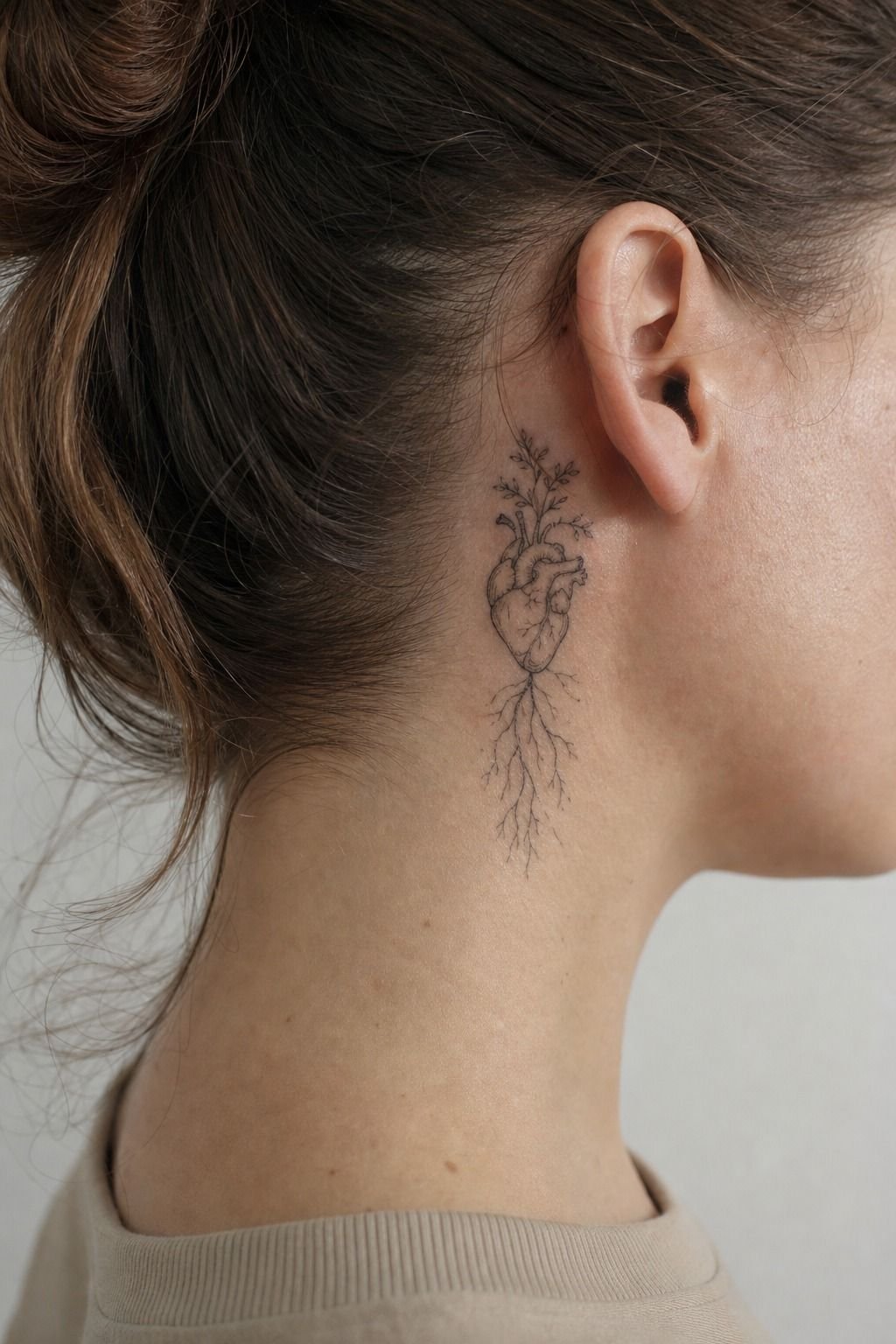 Anatomical Heart With Botanical Roots