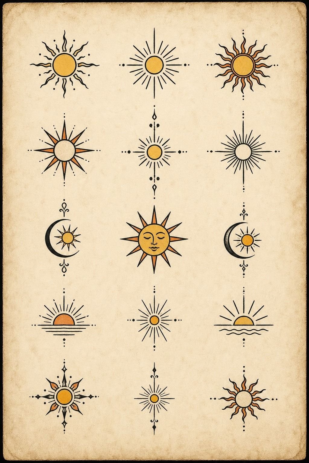 Minimalist Sun Tattoo On The Wrist