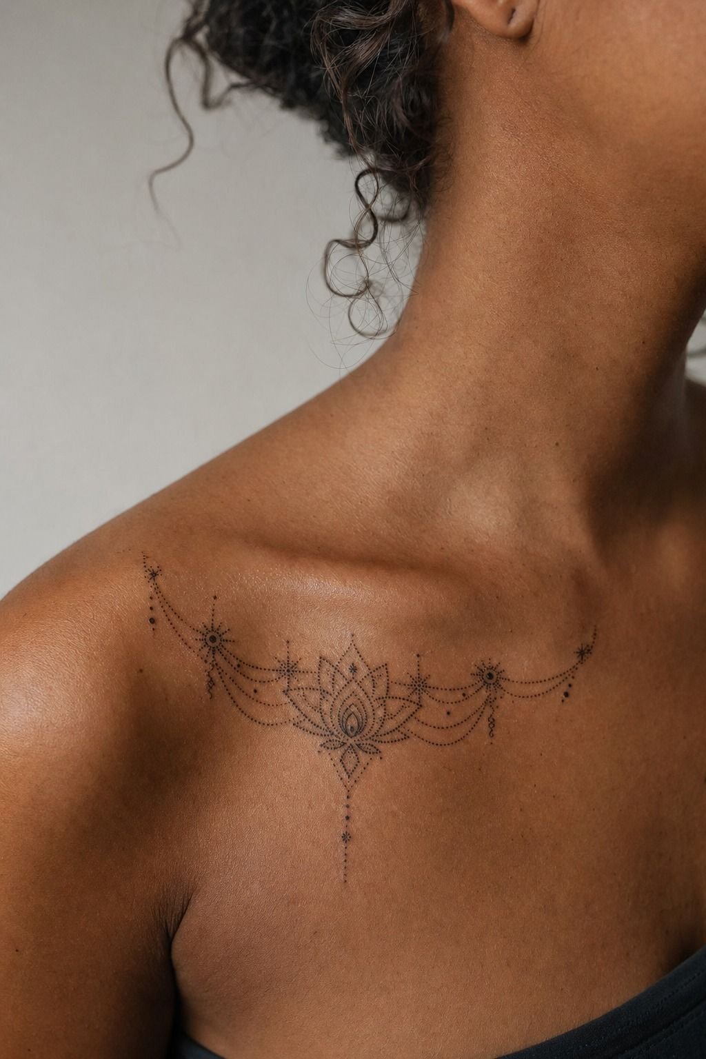 Dotwork Tattoo Design With Sacred Geometry