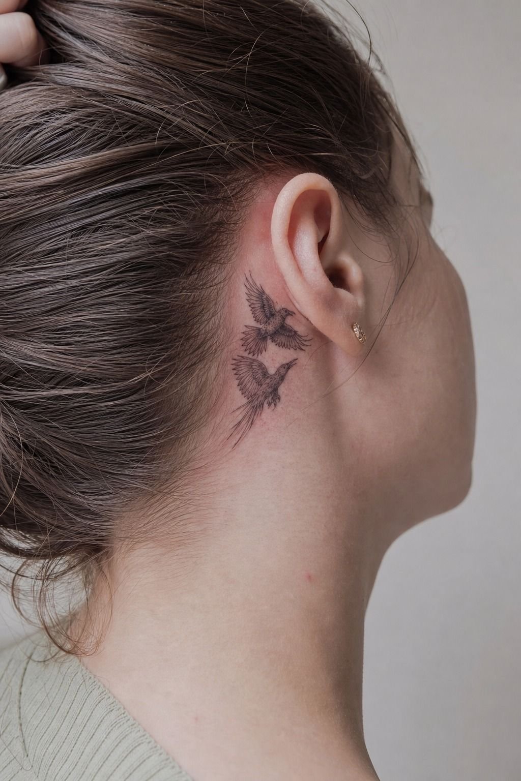 Odin’s Ravens Tattoo With Huginn And Muninn