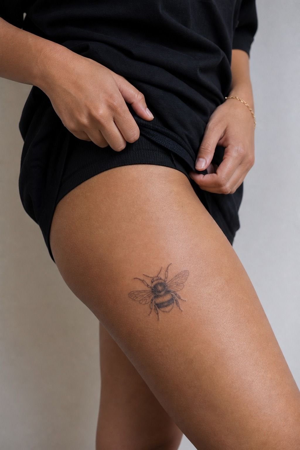 I Sized the Bumblebee Tattoo for Visibility