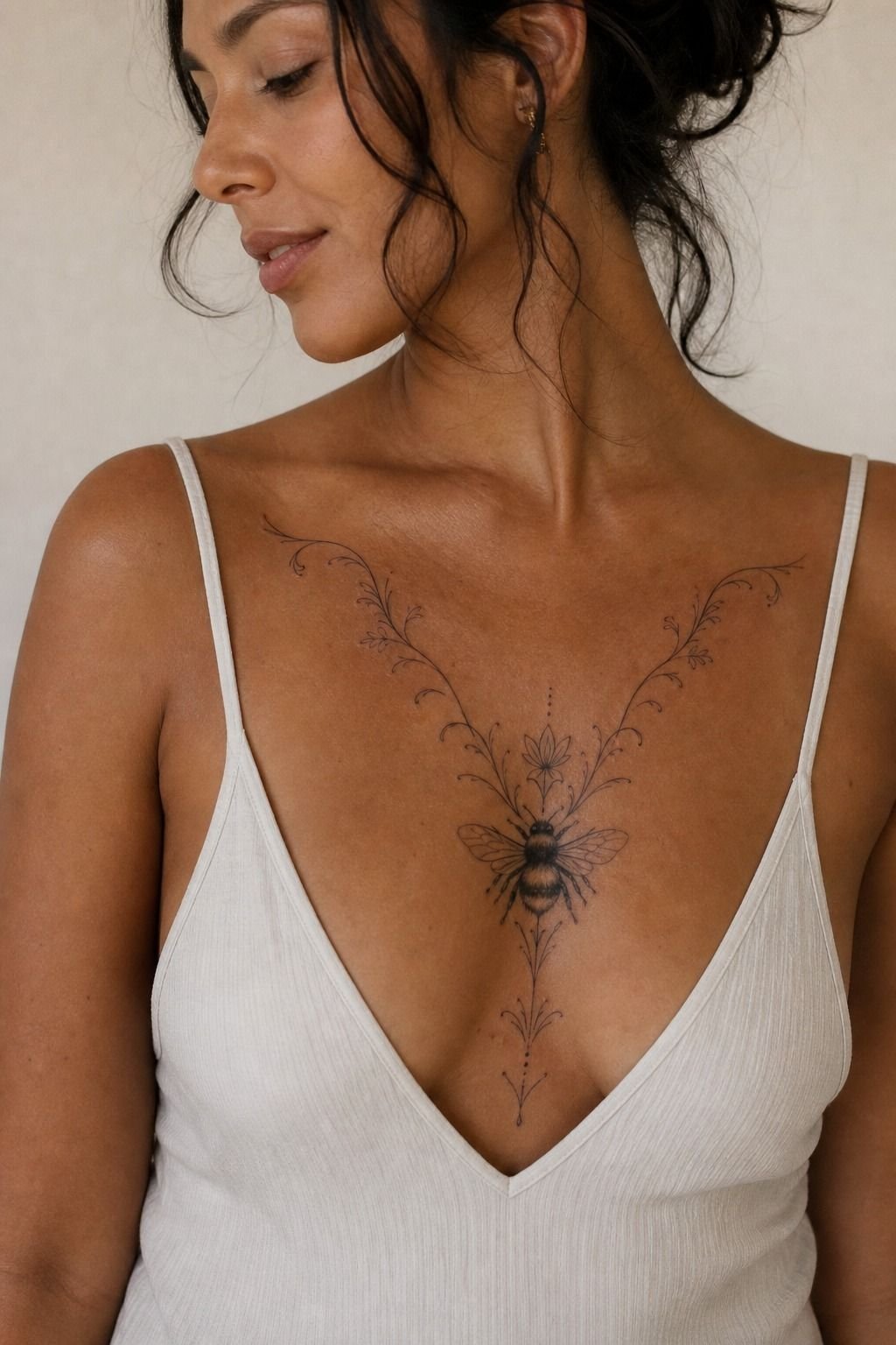 I Picked Fine Line Bumblebee Tattoo Details