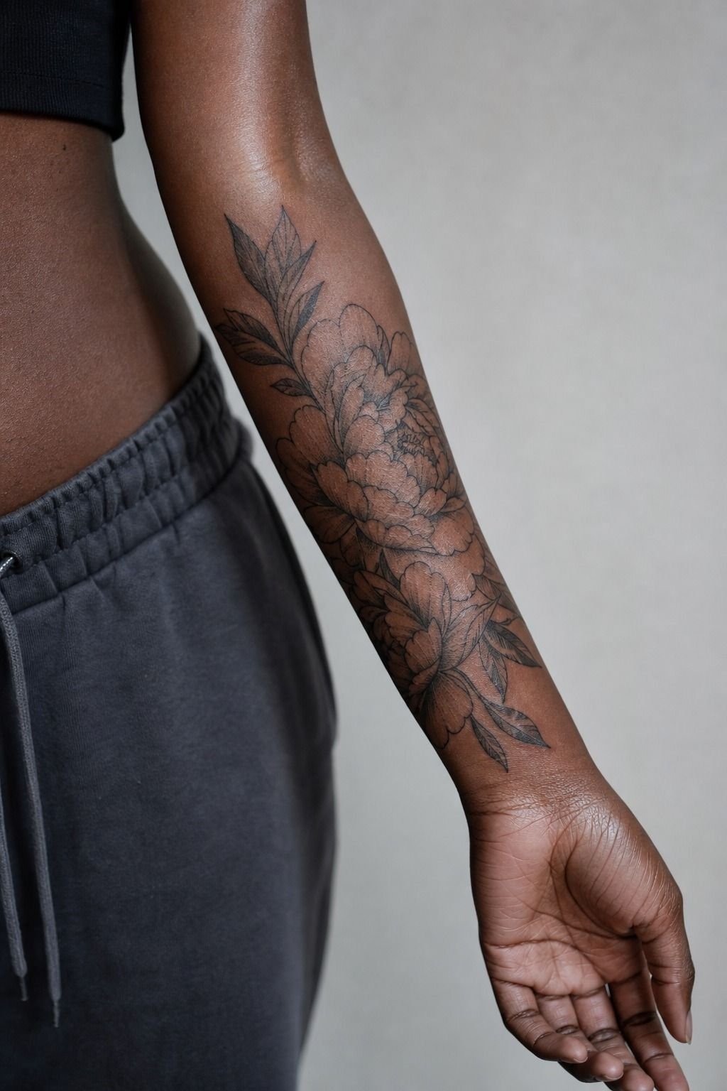 Frame A Peony Along Your Forearm
