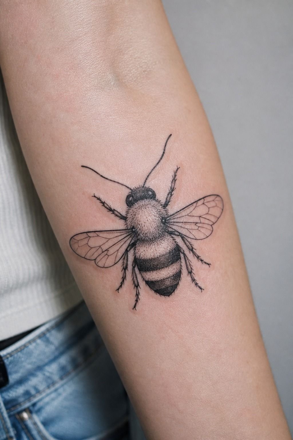 I Simplified the Bumblebee Tattoo Wings