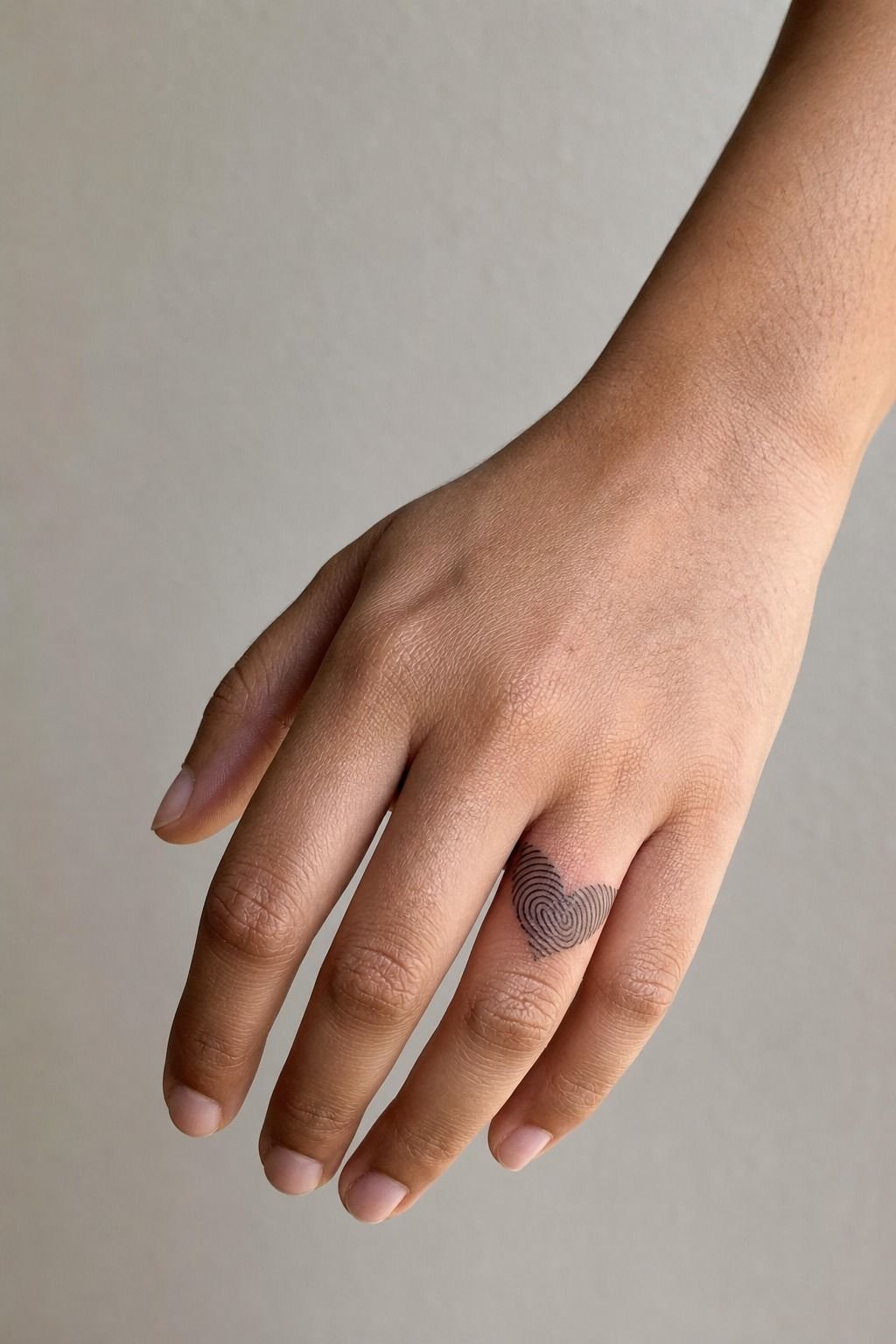 Matching Fingerprint Heart Tattoos For Mom