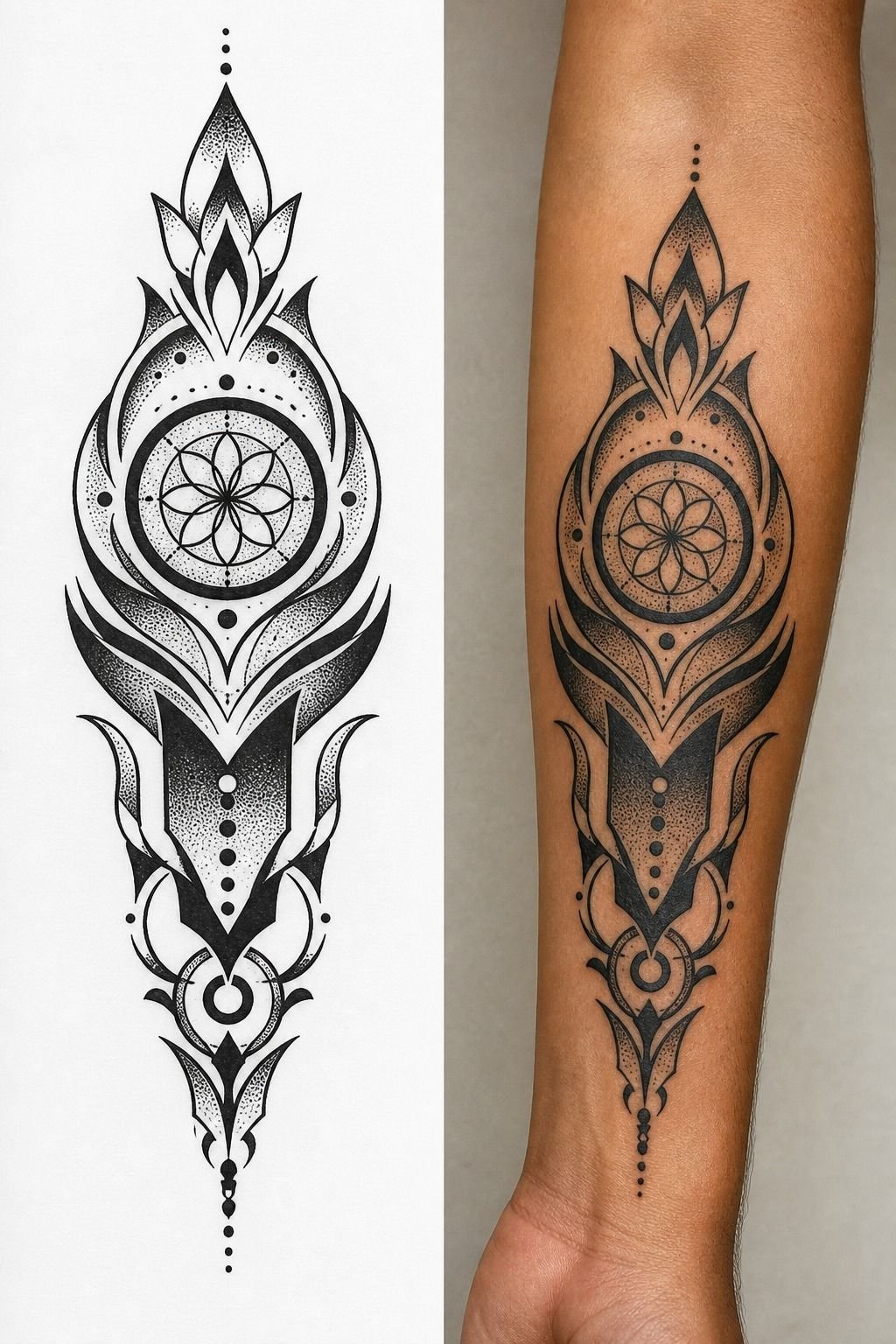 Use Dotwork To Soften Heavy Blackwork