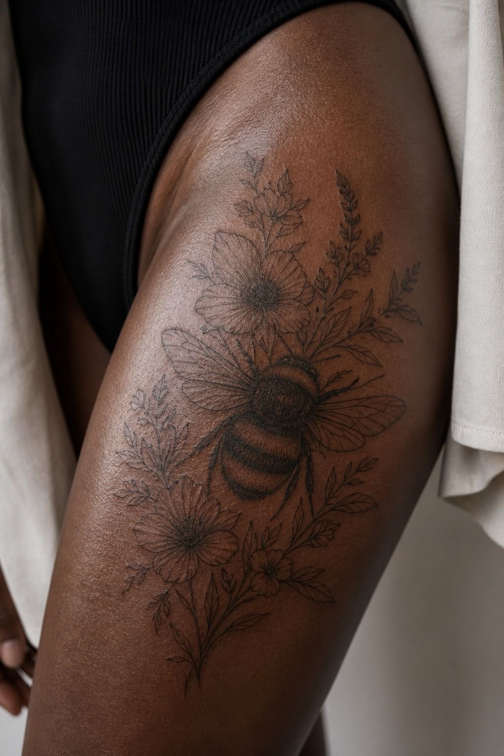 I Confirmed the Bumblebee Tattoo Stencil Size