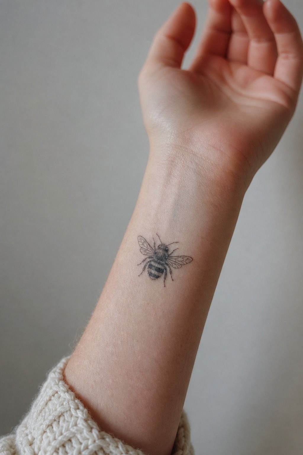 I Positioned the Bumblebee Tattoo for Balance