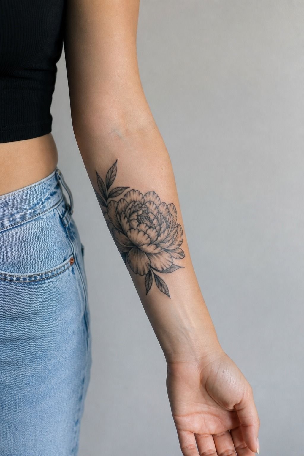 Protect Your Peony Tattoo During Healing