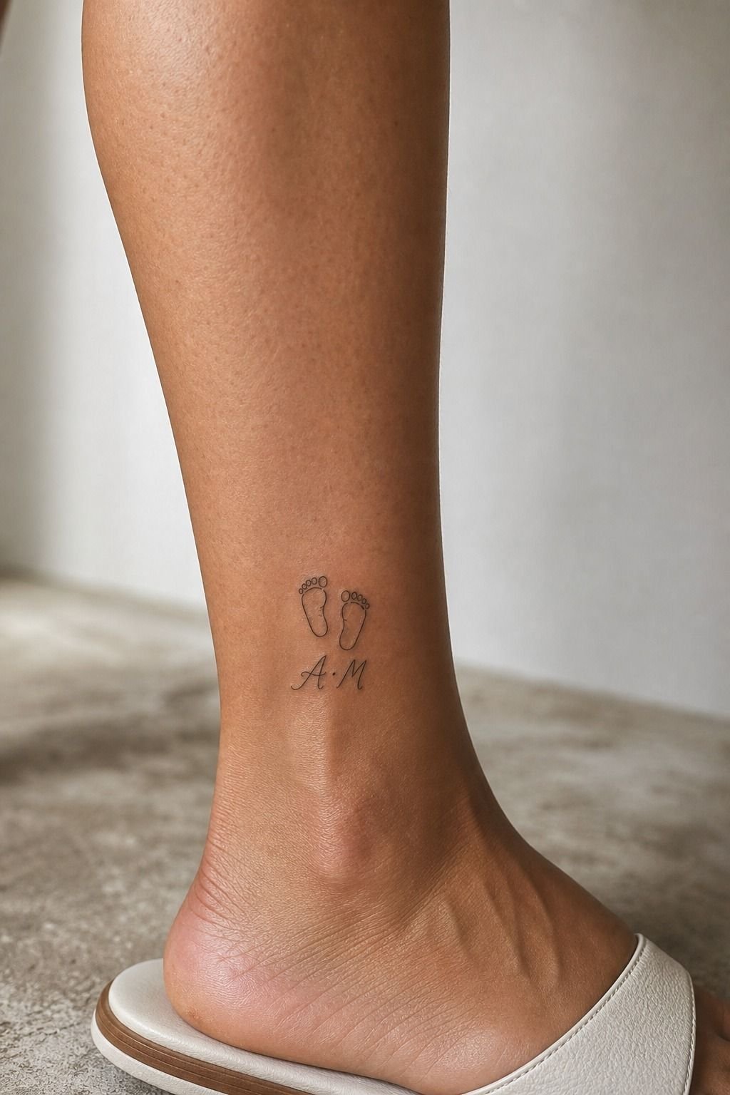 I Added Initials Beneath Their Feet