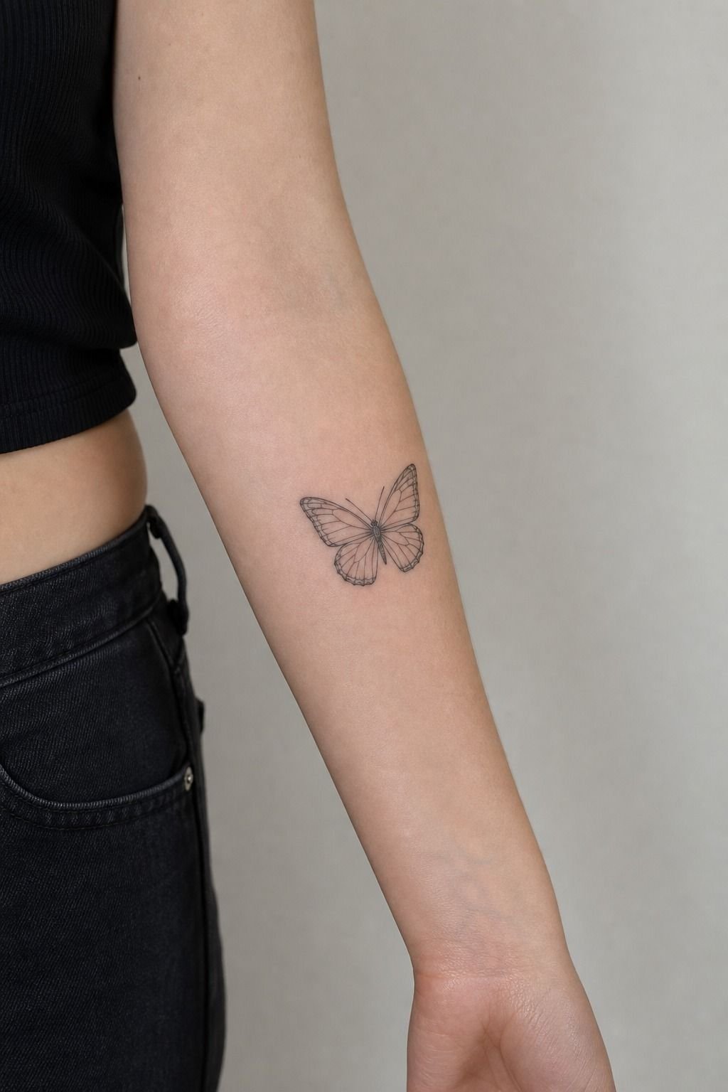 Start with a Butterfly Arm Tattoo Direction