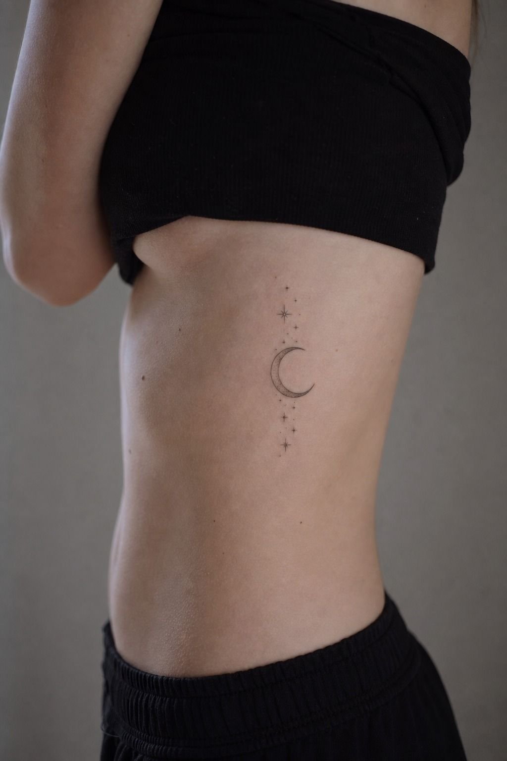 Start With A Crescent And Fine-Line Stars