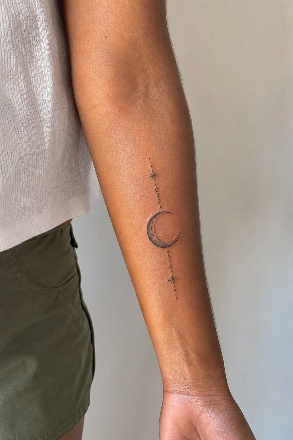 Place A Luna Tattoo Along Your Forearm