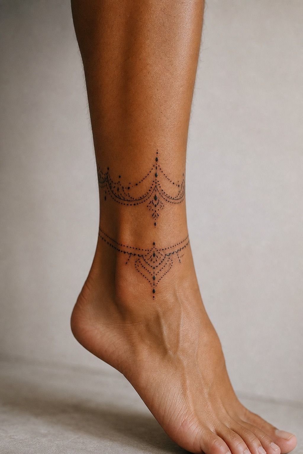 Easy Dot Art Patterns For Ankle Ink