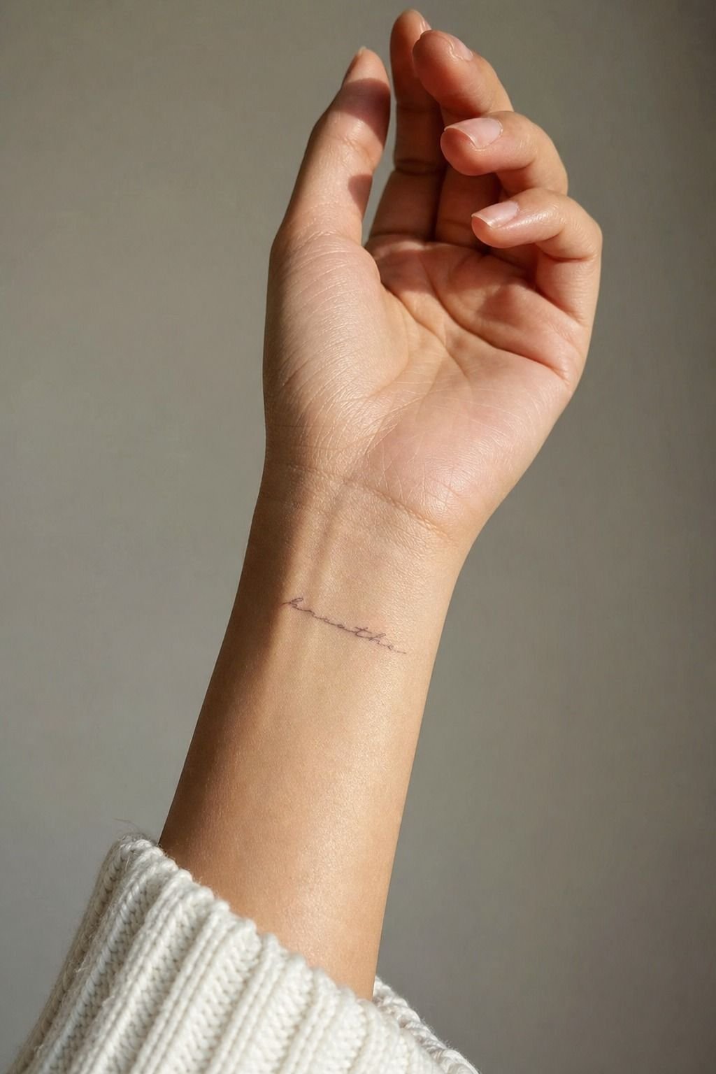 Petite Script Wrist Tattoo Ideas