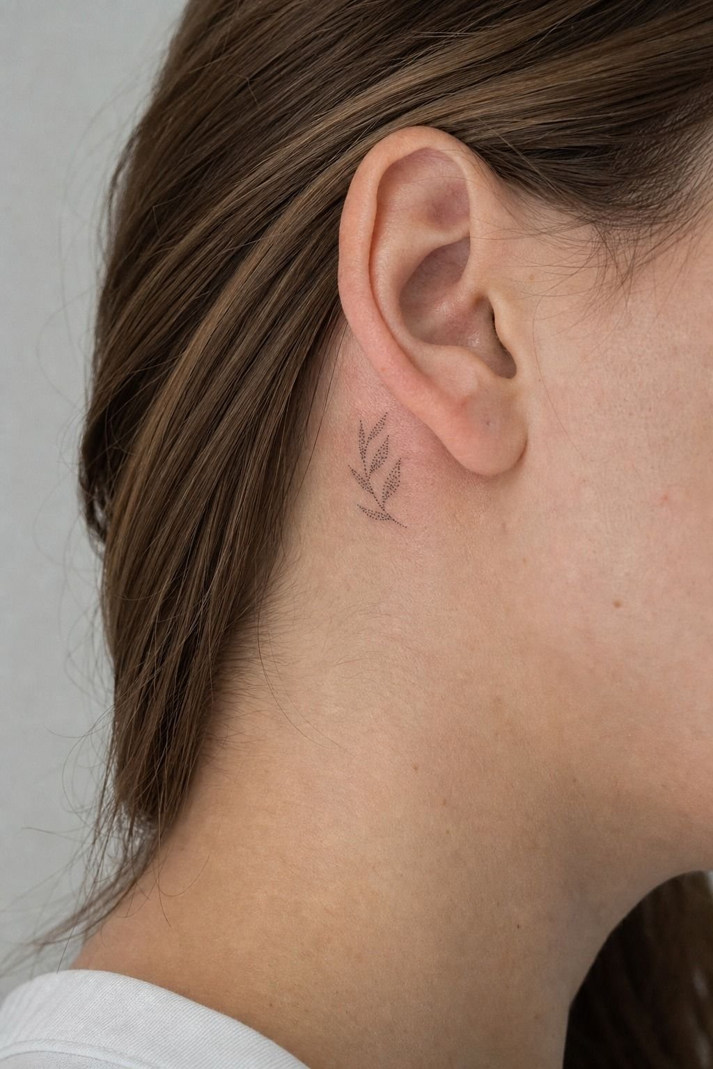 Tiny Dot Art Canvas Behind The Ear