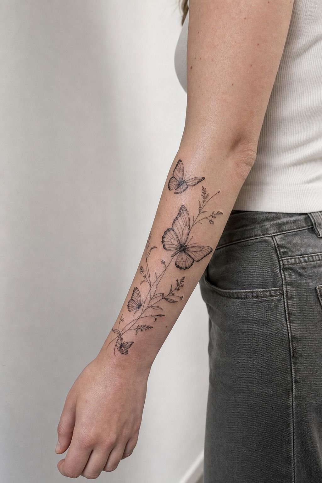 Budget for a Detailed Butterfly Arm Tattoo