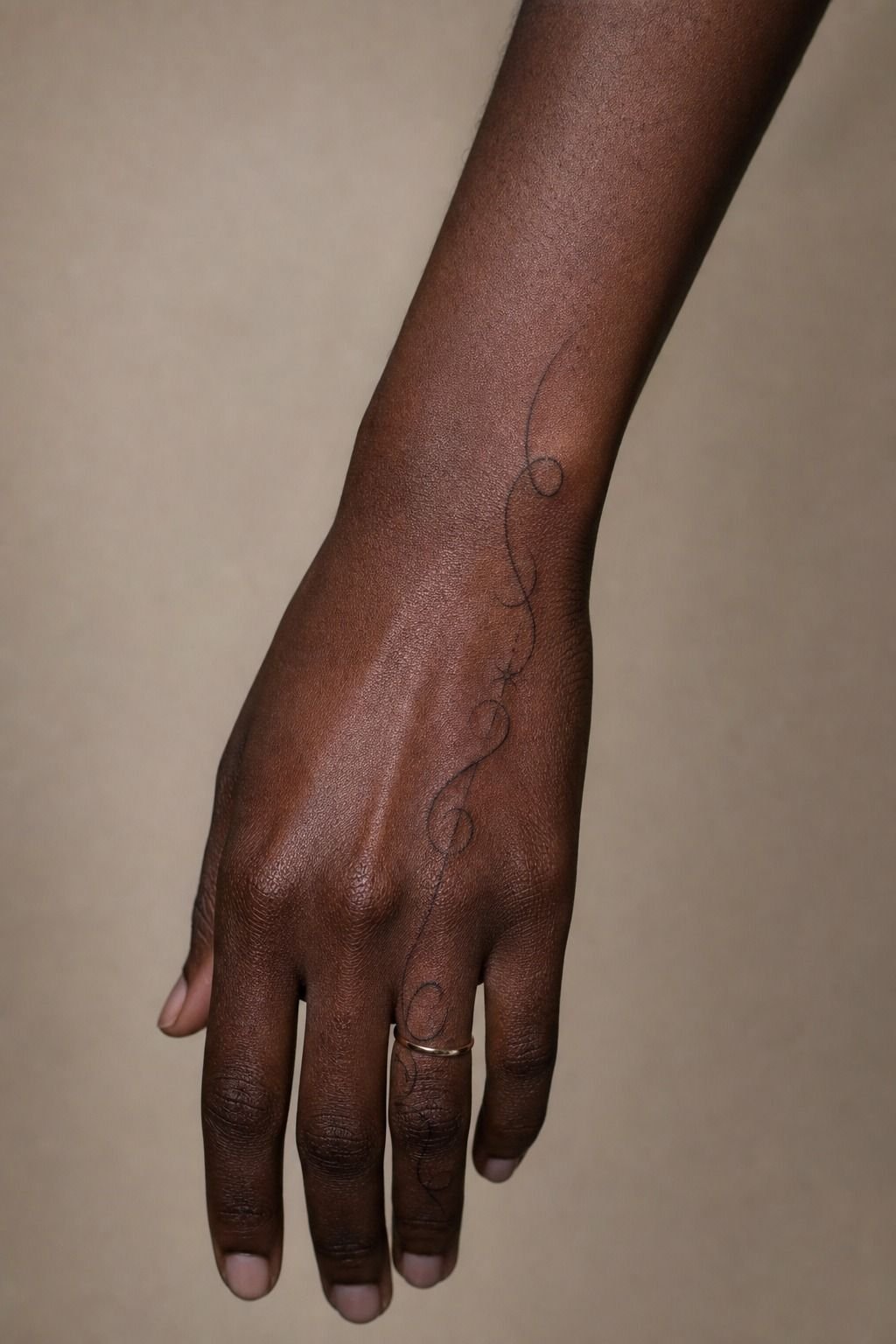 Classy Fine Line Handwriting Tattoos