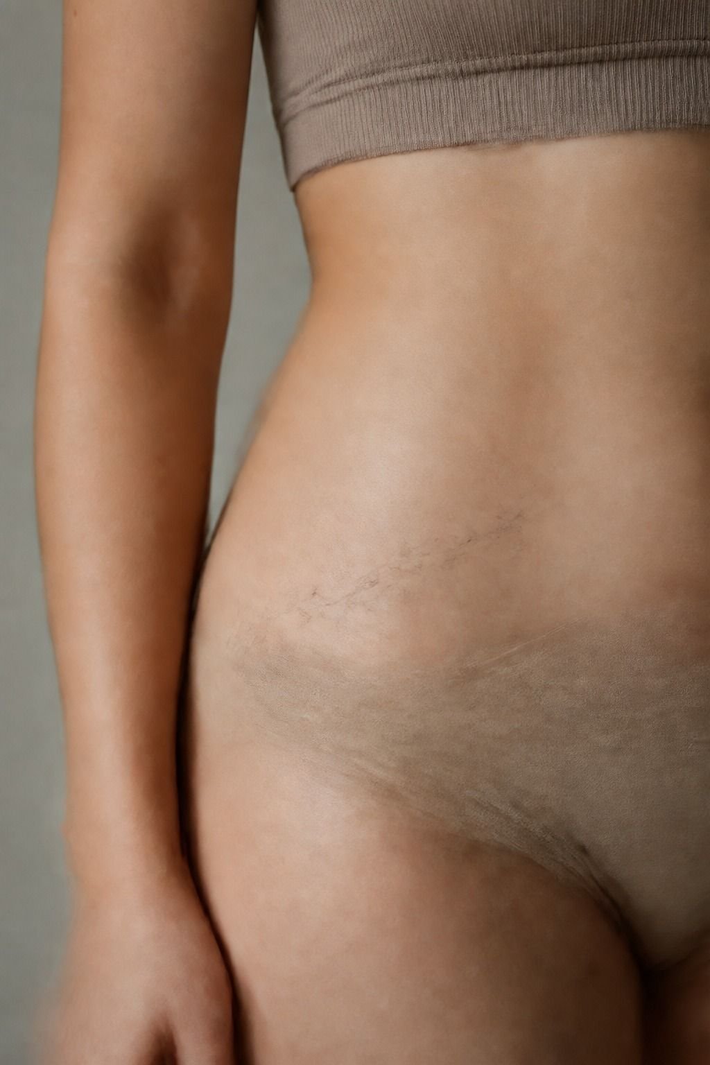 Start With A Fine Line Hip Bone Tattoo
