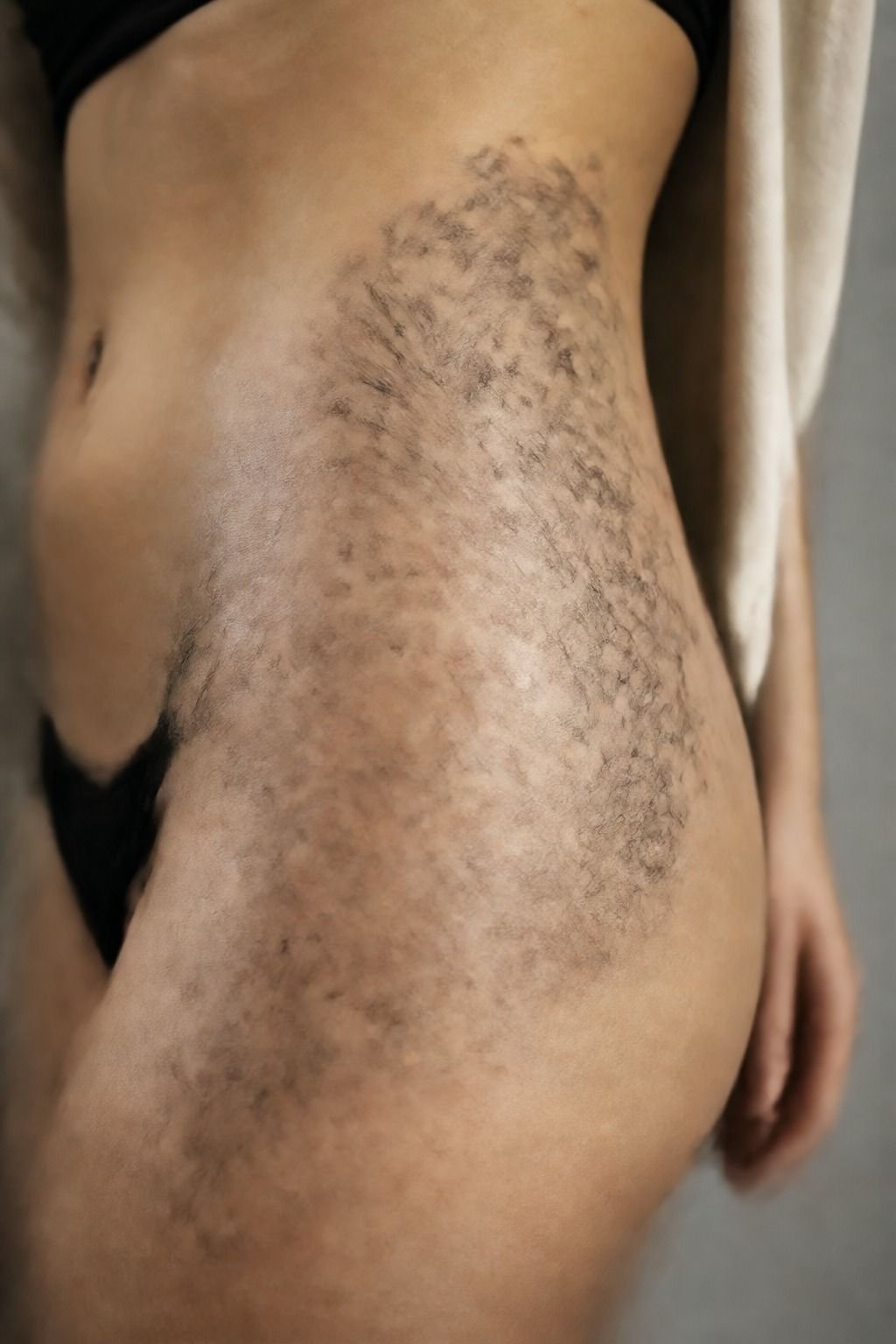 Keep Lettering Aligned With The Hip Bone