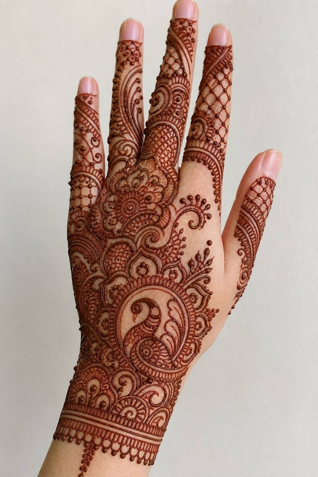 Rajasthani Mehndi Full-Hand Tattoo Design