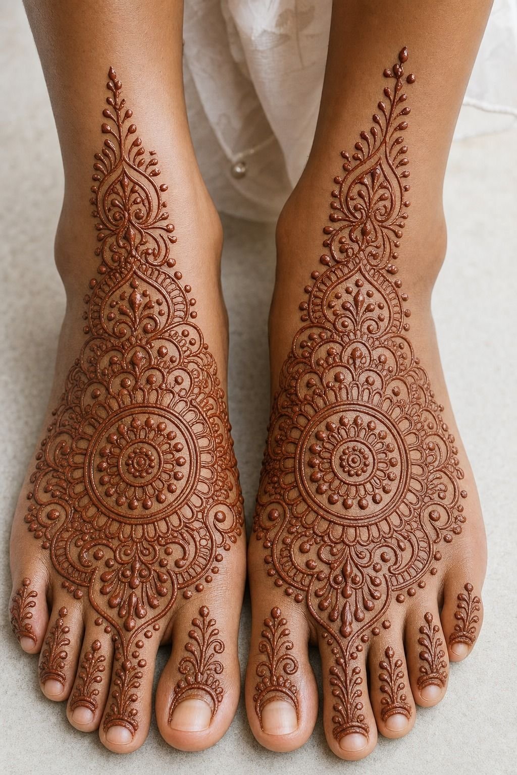 Rajasthani Mehndi Mandala Palm Tattoo