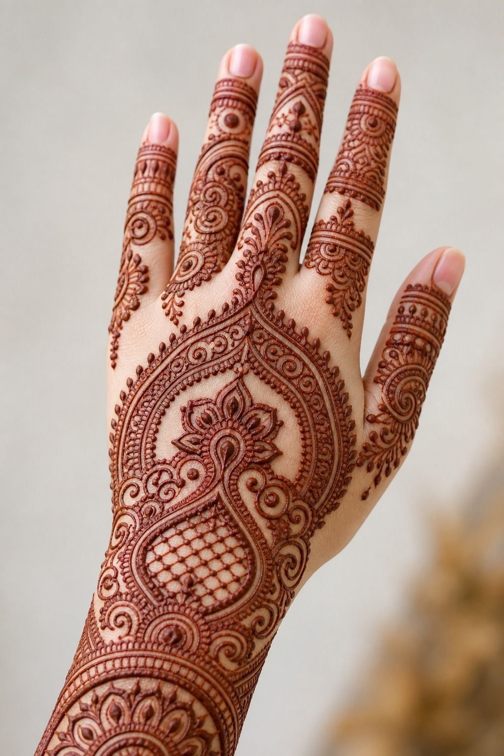 Rajasthani Mehndi Bridal Motif Tattoo