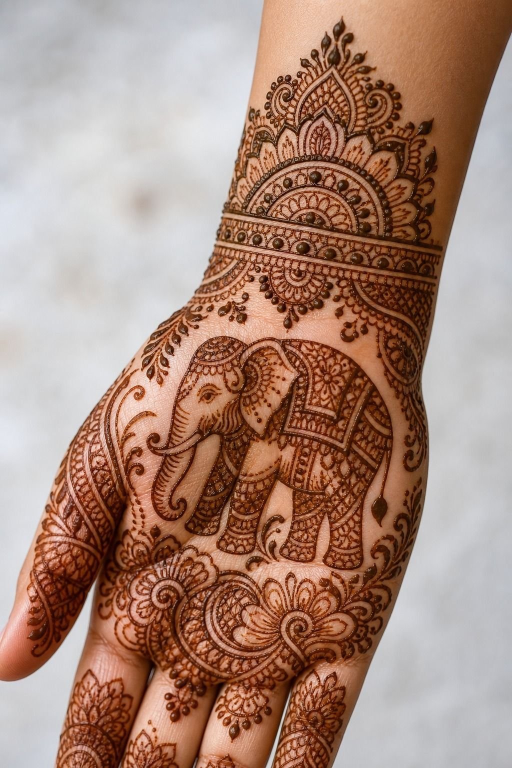 Rajasthani Mehndi Elephant Tattoo Symbolism