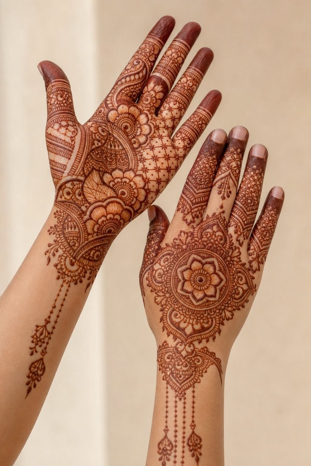 Rajasthani Mehndi Back-Hand Tattoo Placement