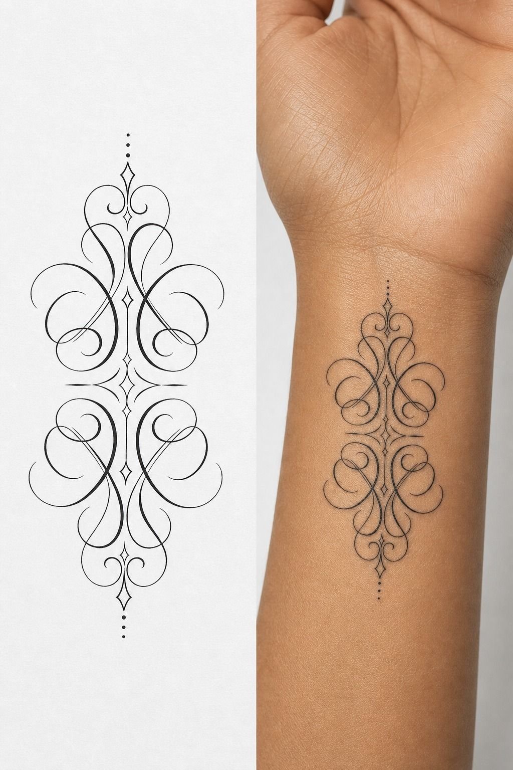 Build a Mirrored Name Design on Wrists