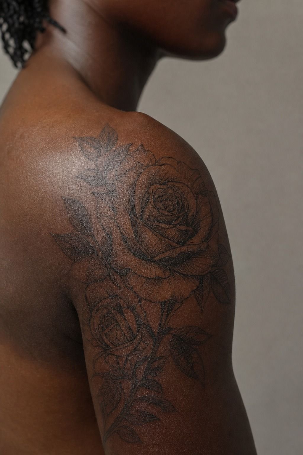 Black And Grey Rose Sketches