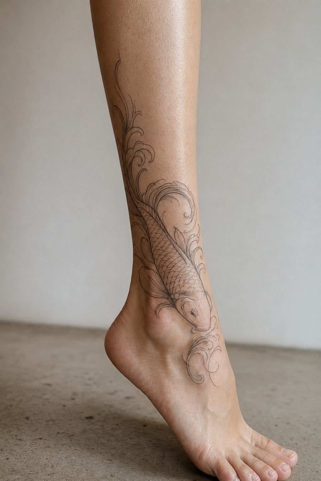 Koi Fish Tattoo Art Sketches