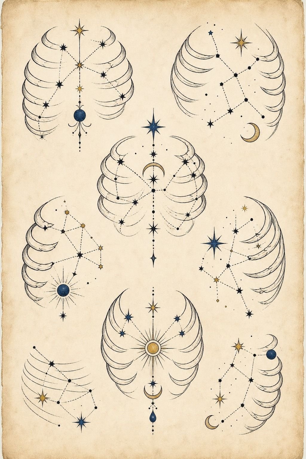 Small Constellation Scattered Across the Ribcage