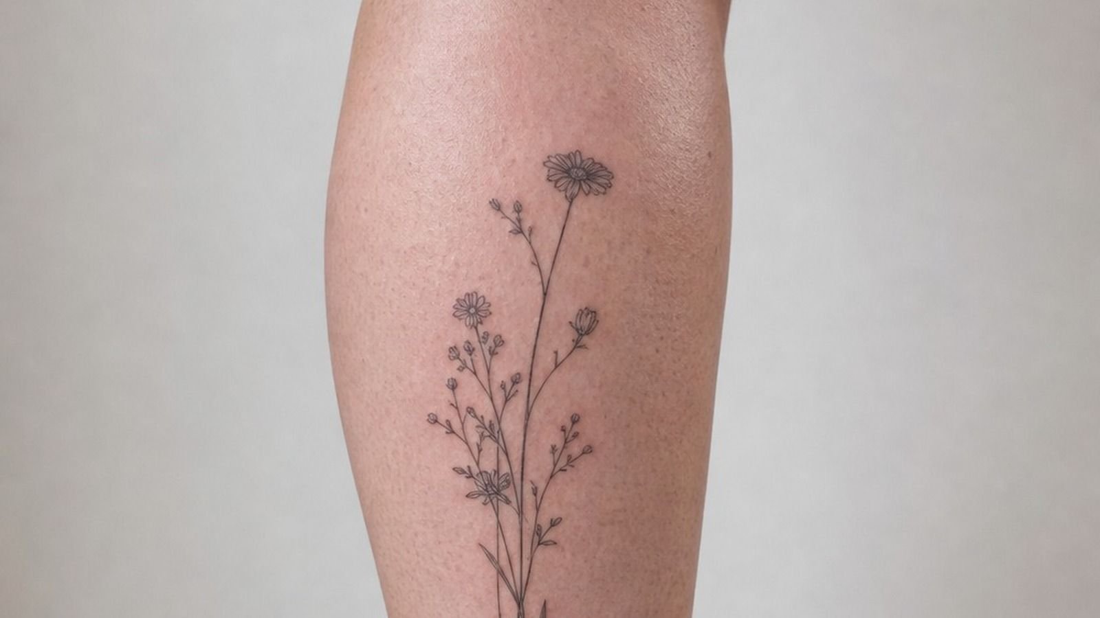 Easy Shin Tattoos For Women That Heal Clean And Age Well