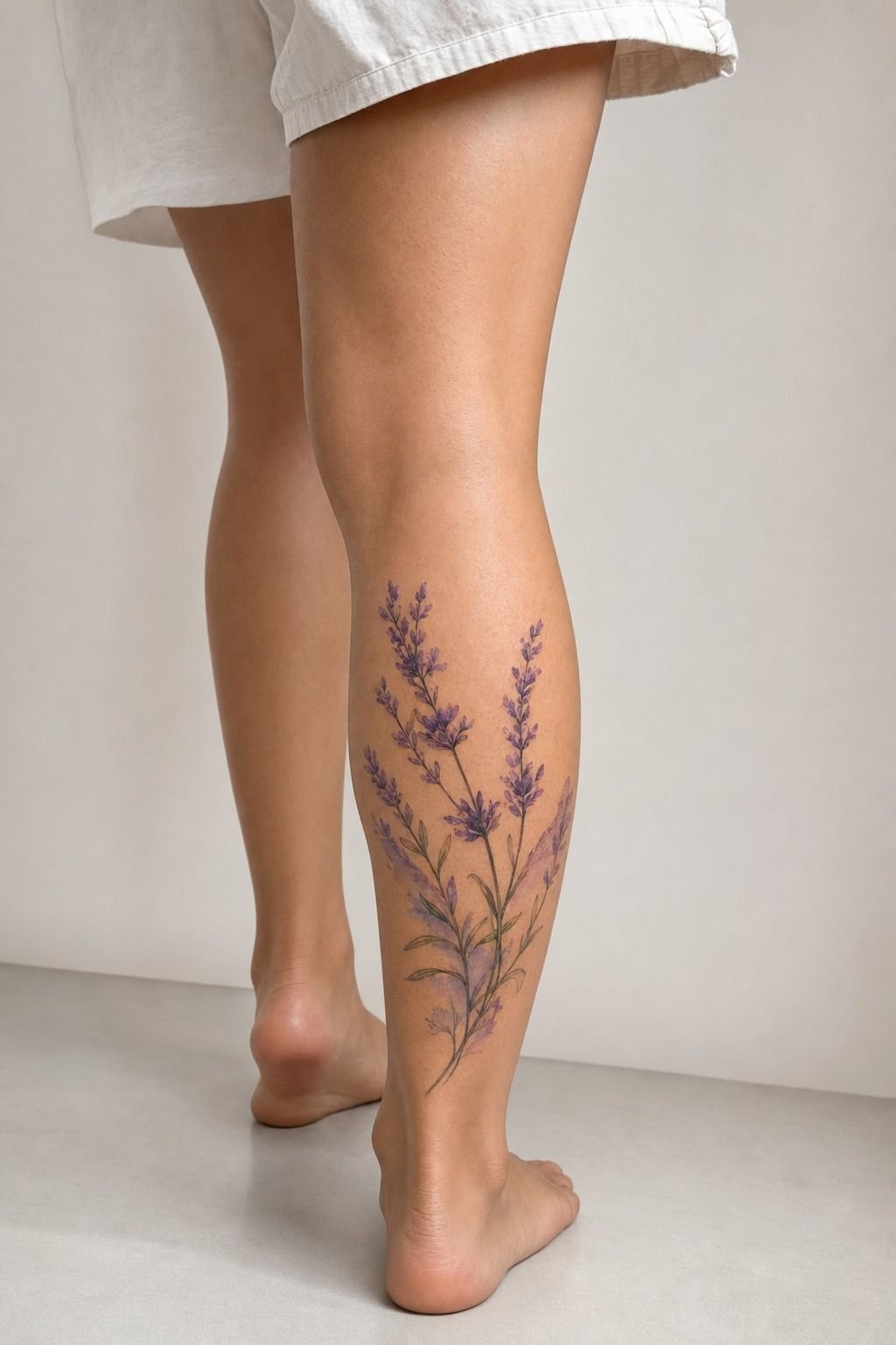 Watercolor Lavender Sprig for Anxiety Recovery