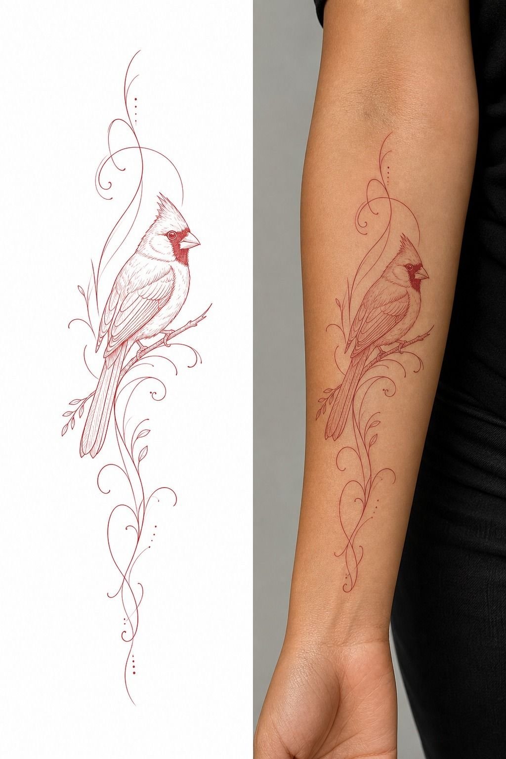 Choose Red-Ink Cardinal Script Over a Fussy Memorial Piece
